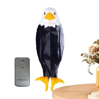 Bald Eagle Wall Light with Remote Control, Magnetic Led Mounted Eagle Lamp,  Battery Operated Indoor Light