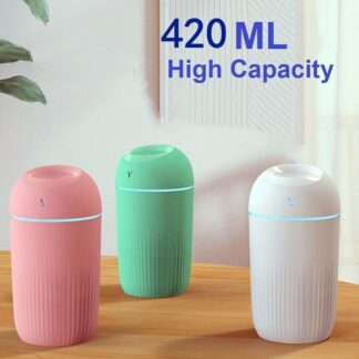 Electric Air Humidifier With Colorful Night Light 420ML Essential Oil Diffuser Fragrance Diffuser USB Cool Mist Sprayer Purifier