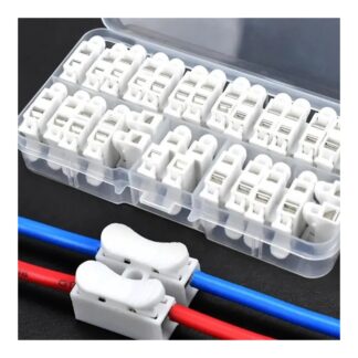 26 Pcs CH2 Spring Quick Wire Connector Cable Clamp Terminal Block LED Strip Light Replace Electrical Tape Cable Clamp-The Asia Express