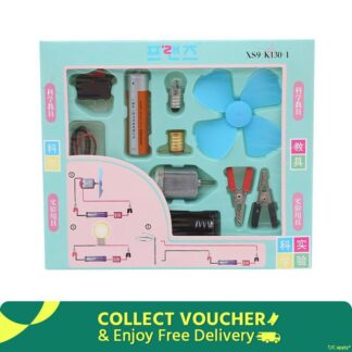 Science Box Electric Circuit Experiment With  Light Bulb, Motor & Fan - School Experiments Smart Children STEM Toy Tool