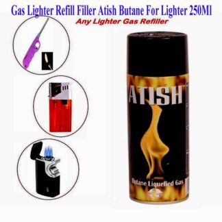 Gas Lighter Refill Filler Atish Butane For Lighter 250Ml