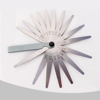 Feeler Gauge 17 Blades Metric Gap Filler 0.02-1.00mm Gage Measurment Tool For Engine Valve Adjustment