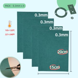 Gasket Paper Sheets 0.3mm X 4|Tear-Resistant Heatproof Oil-Resistant DIY Engine Gaskets Scooter Motorcycle Lawnmower Chainsaw