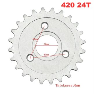 420 24T Rear Sprocket Replacement Parts Accs Spare Parts Iron Repair Parts Engine Sprocket Chain Wheel Electric Sprocket Gear
