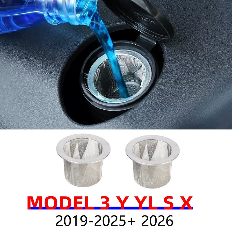 Windshield Washer Fluid Filter For Tesla Model 3 Y S X YL Juniper 2020-2026 Glass Water Filter Screen Mesh Inlet Grill Protector
