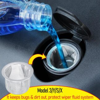 for Tesla Model 3 Y S X Wiper Water Filter Net Windshield Washer Fluid Filter Front Hood Filter Wipe Car Funnel Mesh Accessories