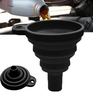 Portable Auto Engine Separatory filter funnel Universal Silicone Liquid Funnel Washer Fluid Change Foldable