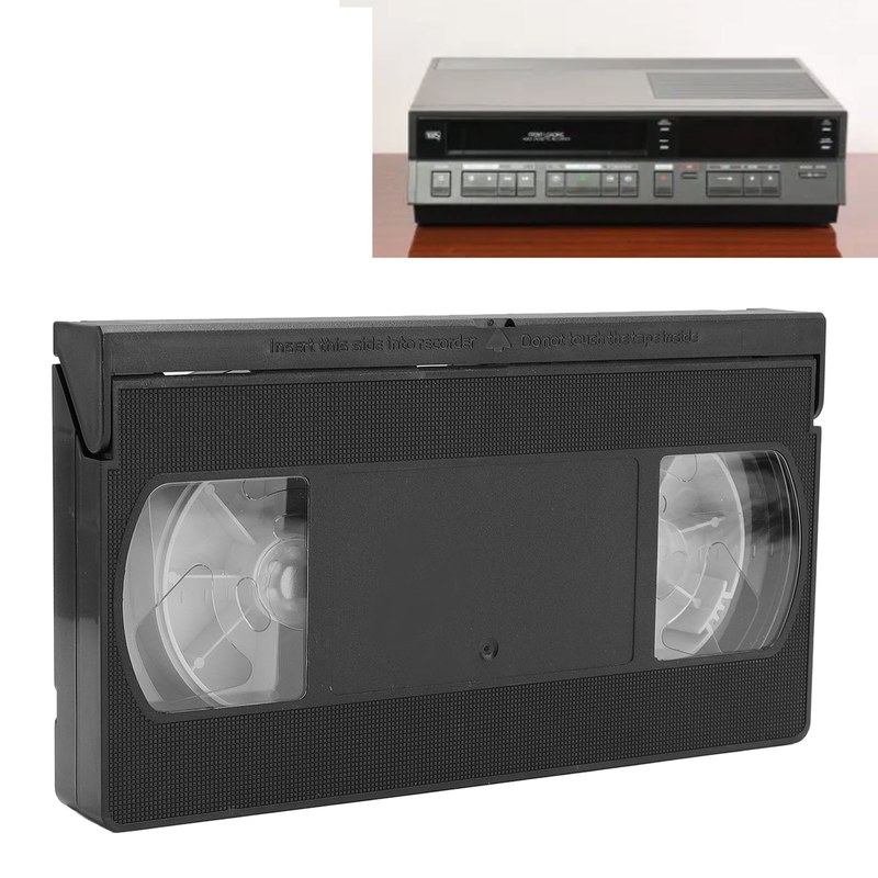 VCR Head Cleaner VCR VHS Head Cleaner Reusable Video Player Head Cleaning Tool Dry Technology No Fluid Required VHS Head Cleaner