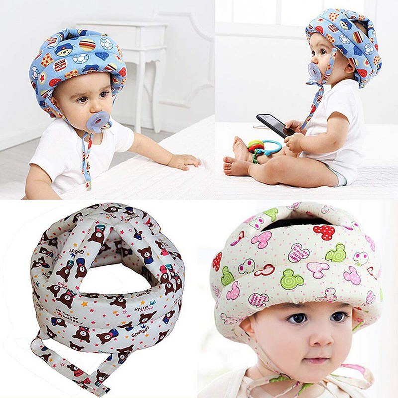 Baby Anti-Collision Safety Hat Infant Harnesses Adjustable Safety Helmet Baby Protective with Strap Headguard Hat for Baby Boys Girls Crawling, Running, Walking