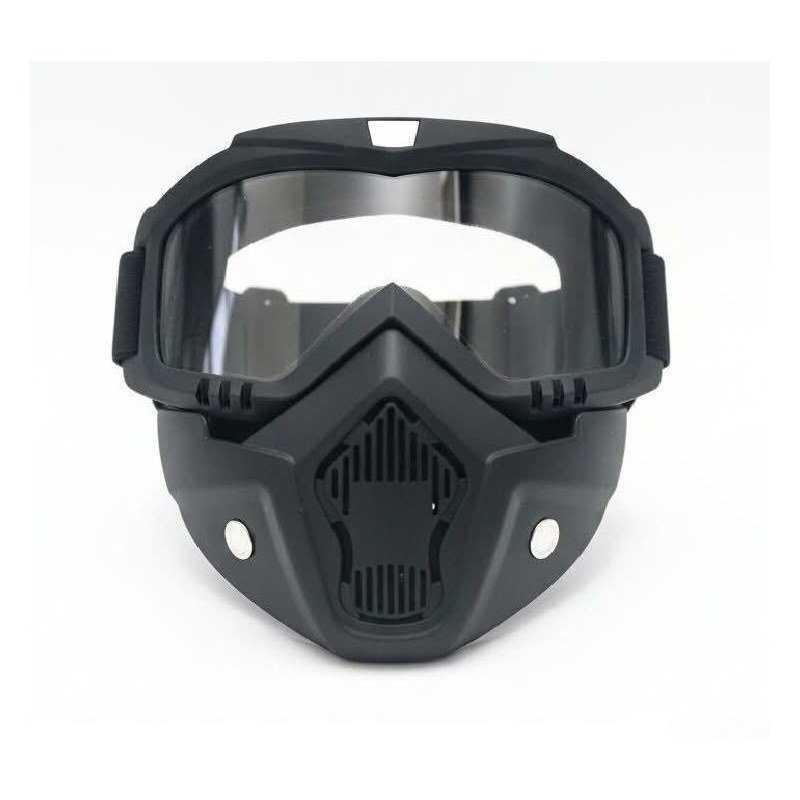 Safety Goggles Mask Wind, Dust, Protective Face Adjustable & Flexible Mask Helmet Mask For Biker. Work
