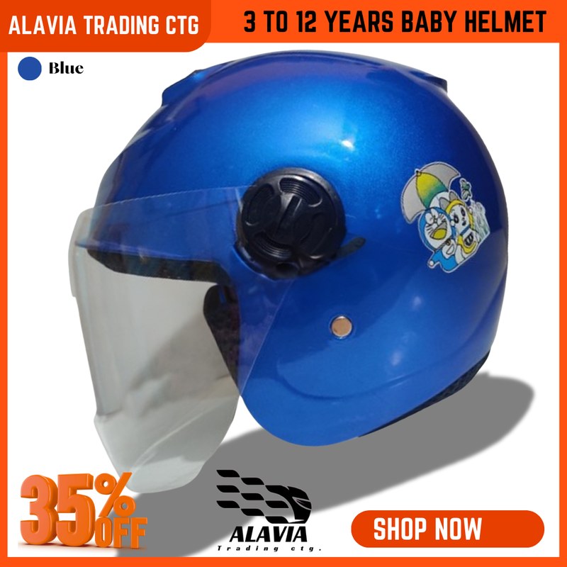 Baby Bike Helmet for Kids (3–12 Years) – Boys & Girls Safety Cycling Helmet – Blue
