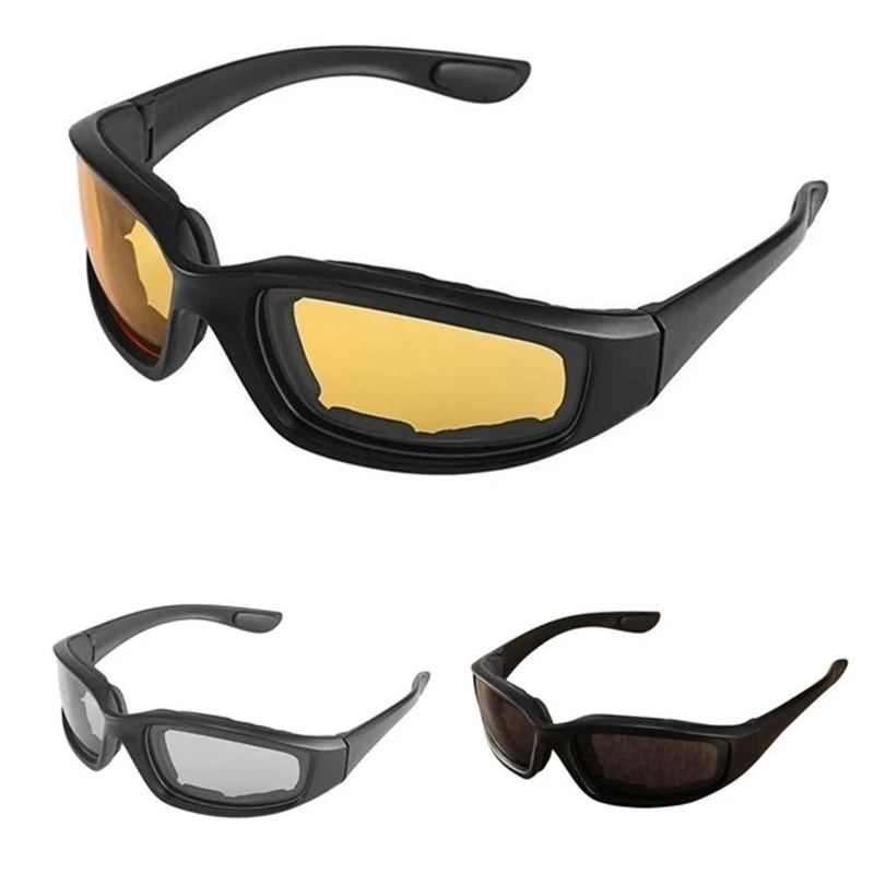 1PC Motorcycle Glasses Polarized Sunglasses Hunting Eyewear Men Eye Protection Windproof Moto Goggles Riding Shield Sport Gear