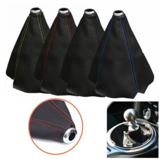 16mm Universal Car Gear Shift Collars Pu Leather Car Shift Collar Automatic Car Manual Shift Lever Knob Shift Boot Cover Legging