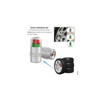 Tire Pressure Indicator Valve Cap Anti-theft Upgrade Auto Tire Pressure Alarm Valve Stem Caps Cover Sensor Indicator Alert Tyre Air Gauge Warning Device