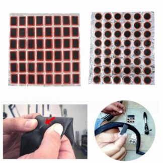 48PCS Bike Tire Patch Bicycle Tyre Tube Puncture Repair Rubber Patches Set Inner Tube Quick Repairing Tyre Protection Patch Tool